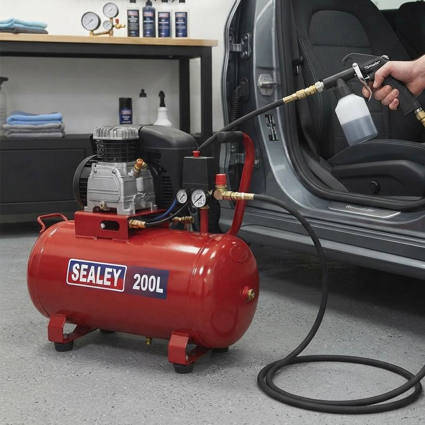 Sealey SAC3203B (200L Air Compressor) + Tornador Black Z-020RS